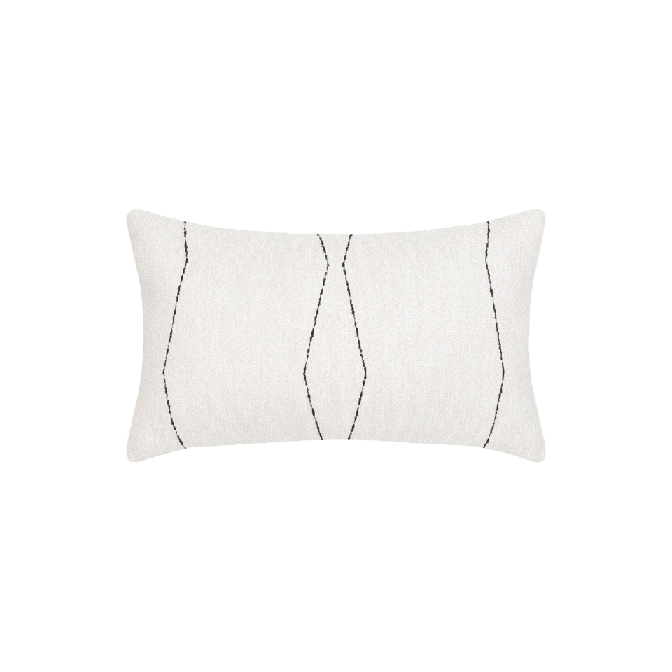 OBLIQUE EBONY LUMBAR PILLOW