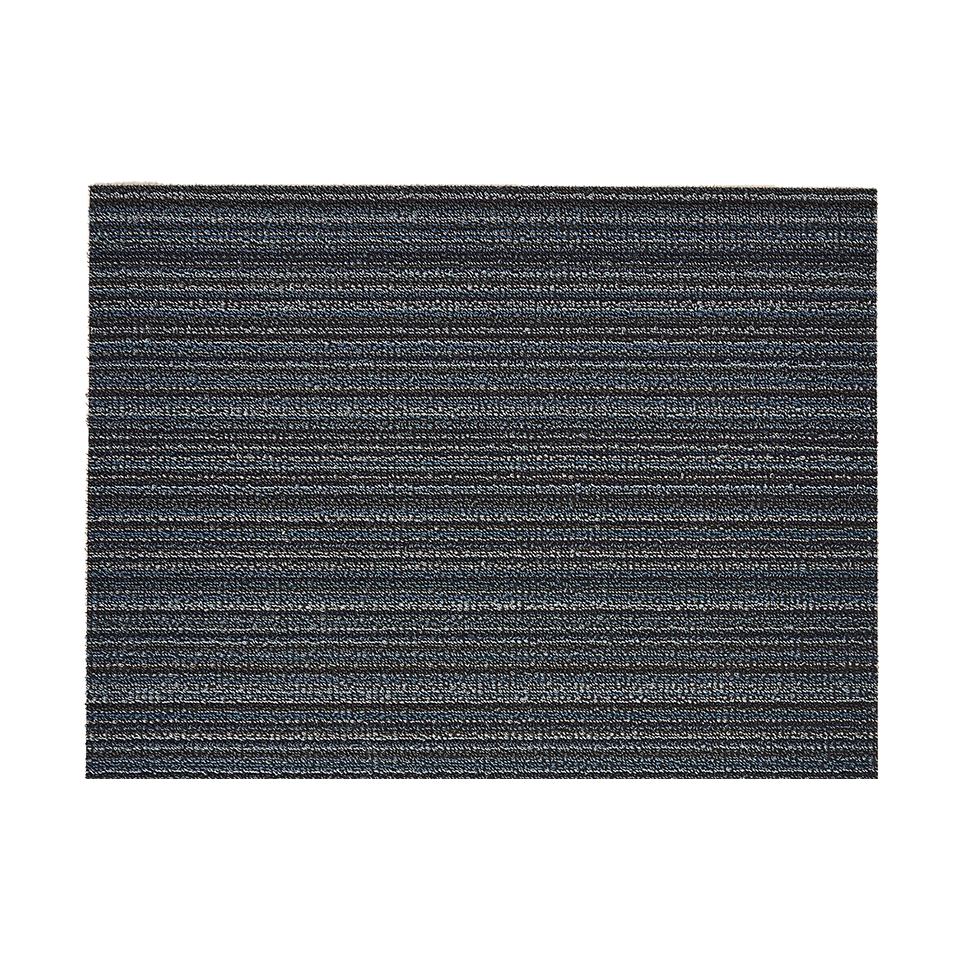 SKINNY STRIPE SHAG BIG MAT, BLUE