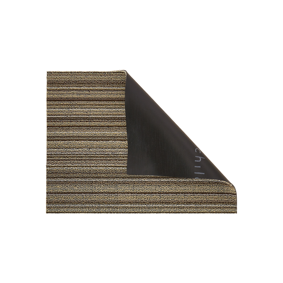 SKINNY STRIPE SHAG DOORMAT, MUSHROOM