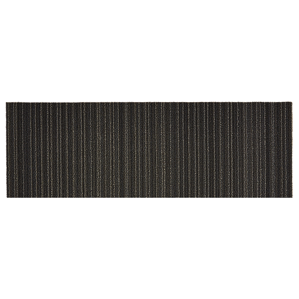 SKINNY STRIPE SHAG RUNNER, STEEL