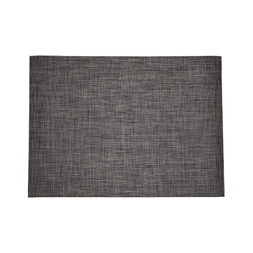 BASKETWEAVE 4' x 6' RUG, CARBON