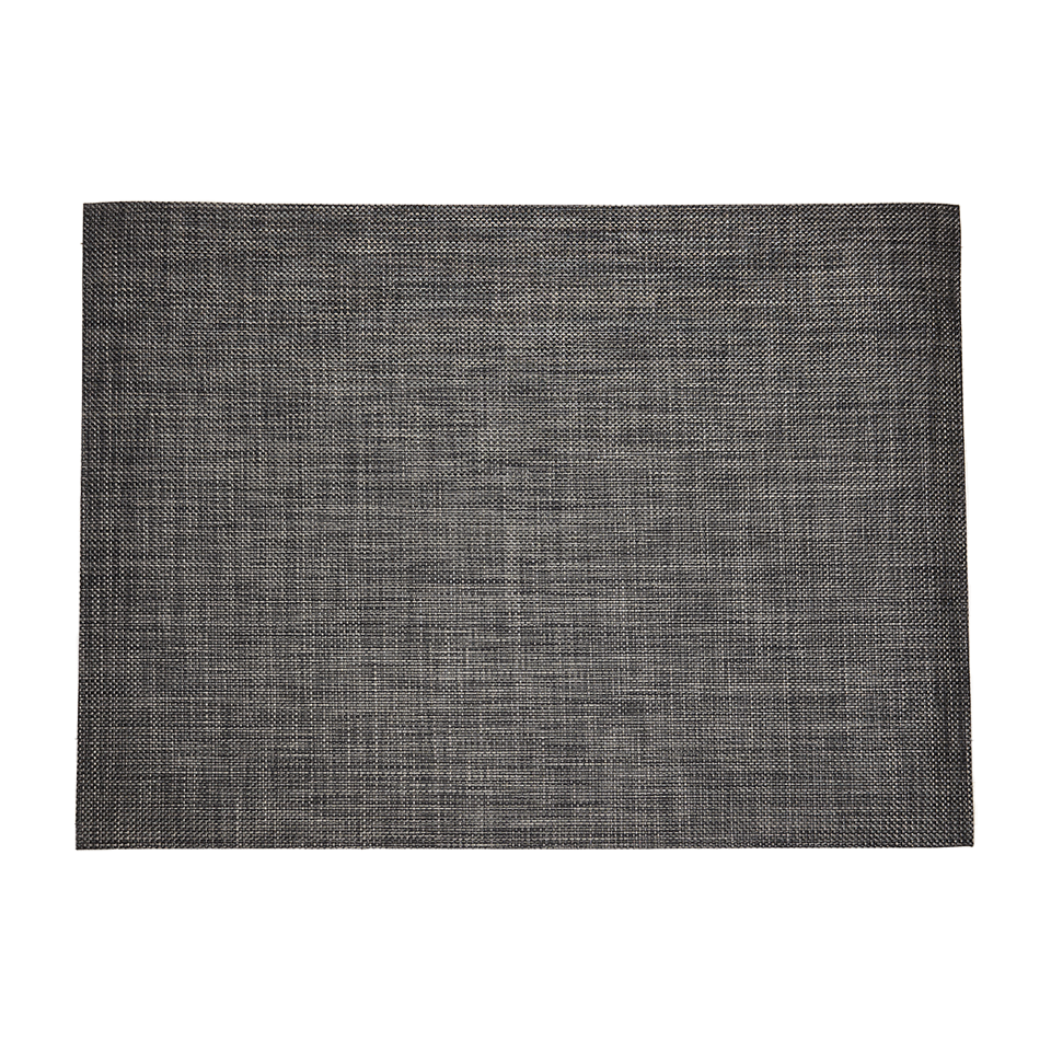 BASKETWEAVE 6' x 9' RUG, CARBON