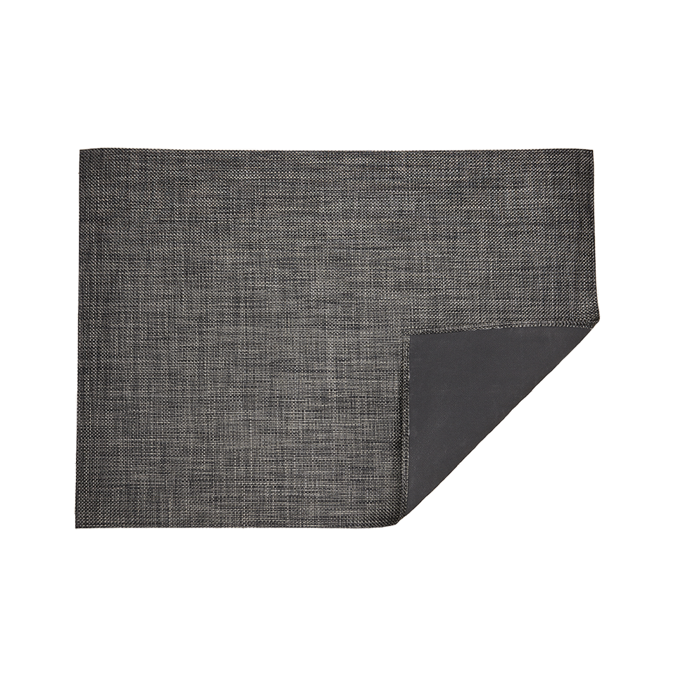 BASKETWEAVE 4' x 6' RUG, CARBON