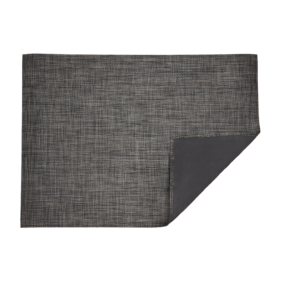 BASKETWEAVE 6' x 9' RUG, CARBON