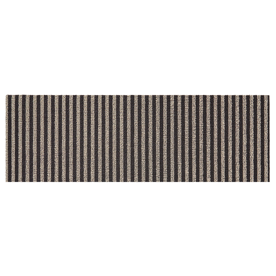 BRETON STRIPE SHAG RUNNER, GRAVEL