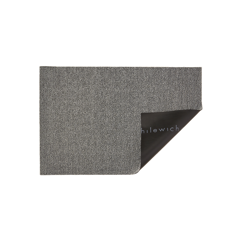 HEATHERED SHAG DOORMAT, FOG