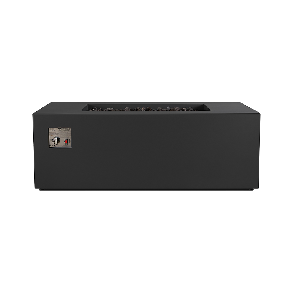 PORTER 58" RECTANGLE PROPANE FIRE TABLE, CHARCOAL