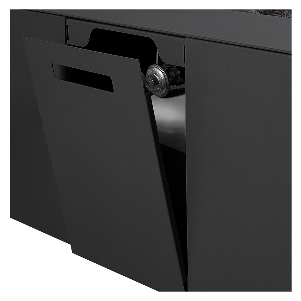 PORTER 58" RECTANGLE PROPANE FIRE TABLE, CHARCOAL