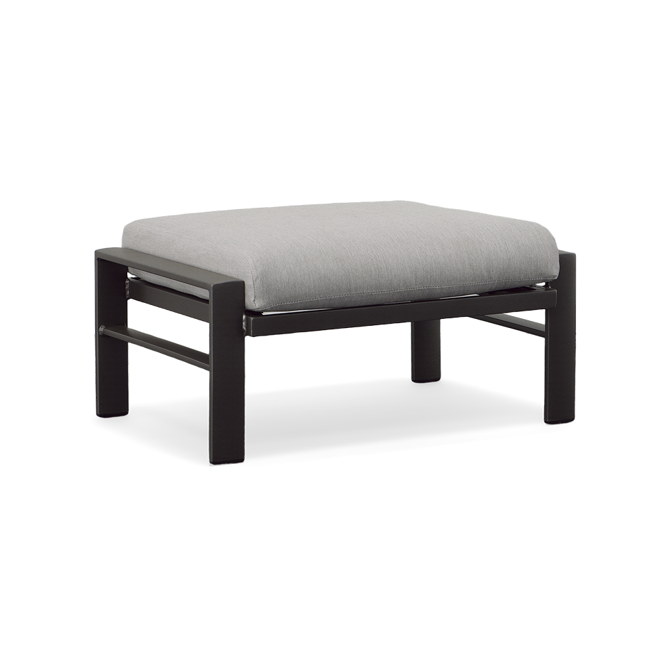 KENZO CUSHION OTTOMAN, PAN. SMOKE GREY