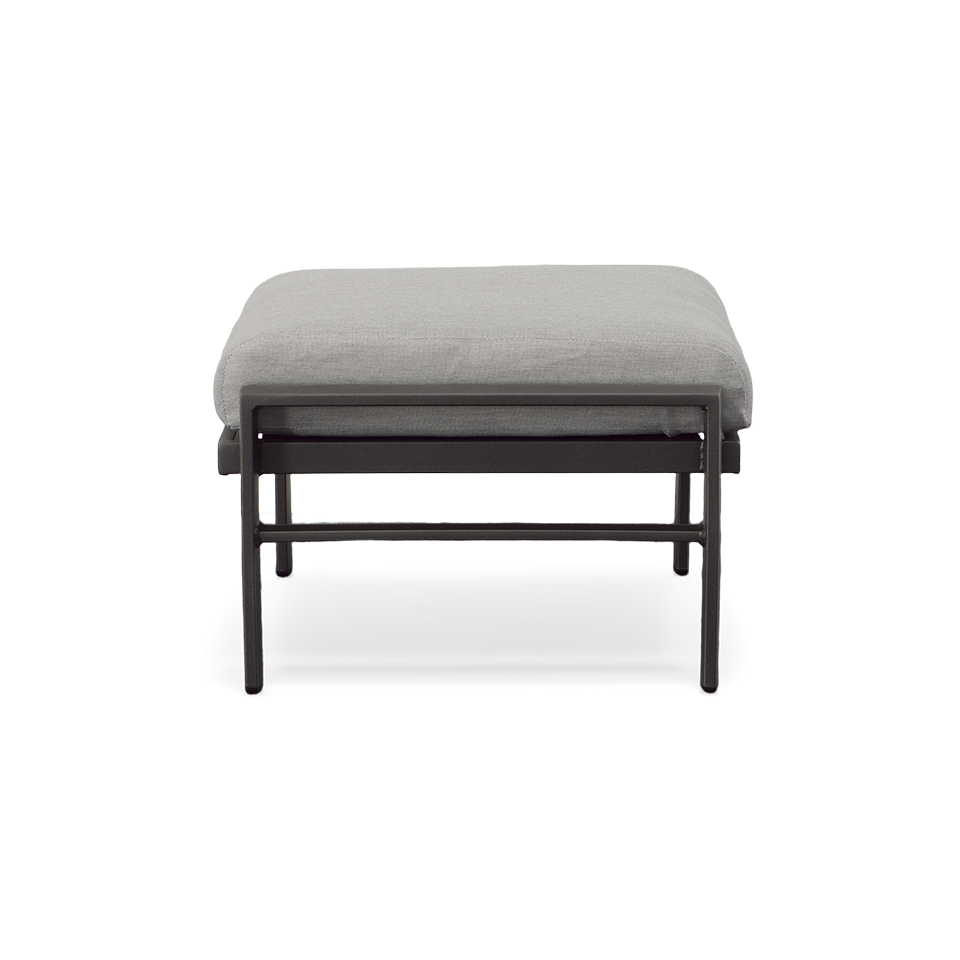 KENZO CUSHION OTTOMAN, PAN. SMOKE GREY