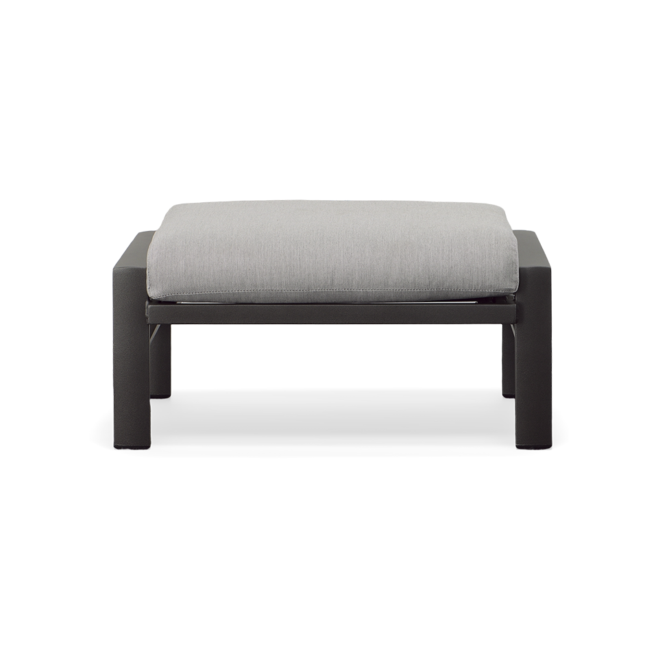 KENZO CUSHION OTTOMAN, PAN. SMOKE GREY