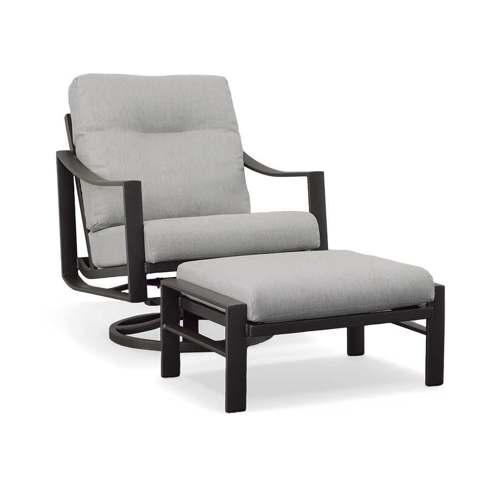 KENZO CUSHION OTTOMAN, PAN. SMOKE GREY