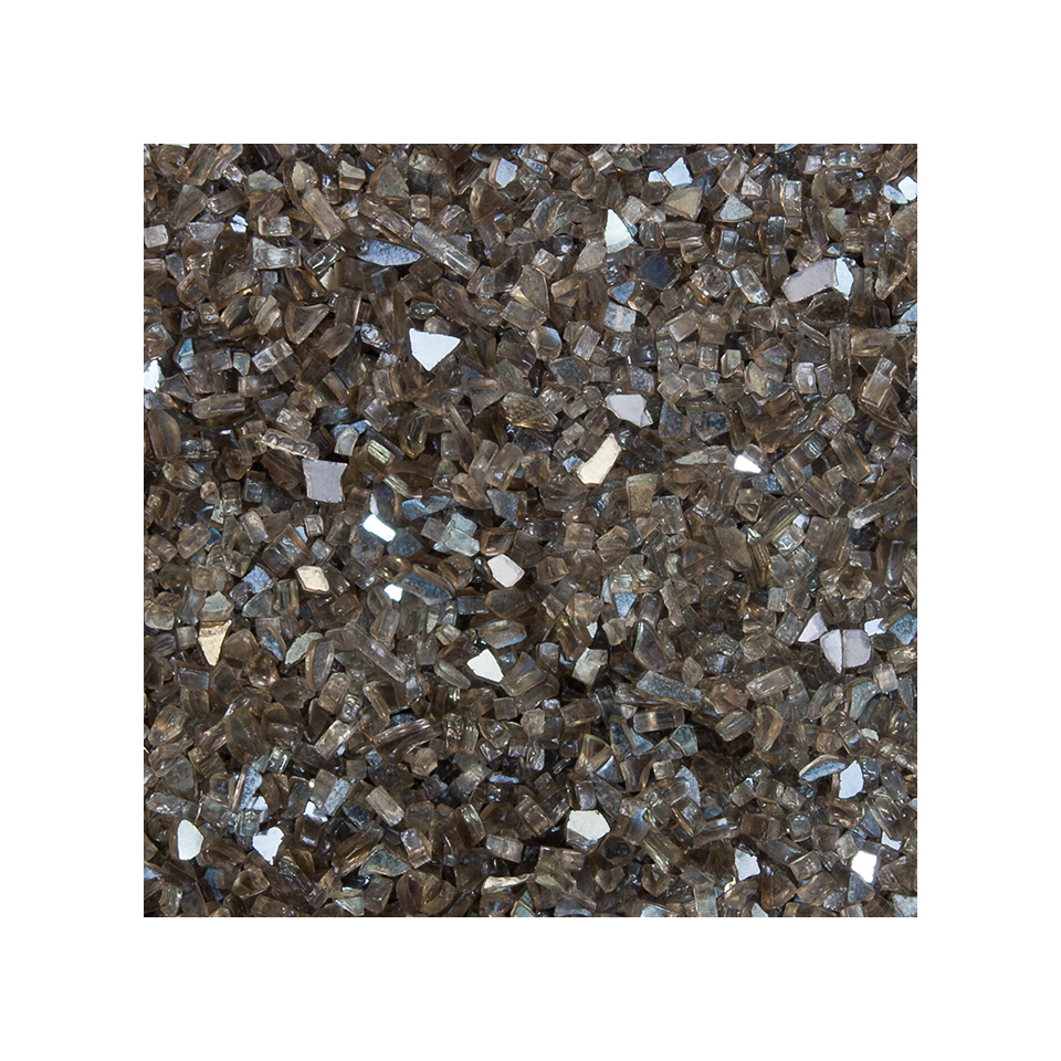 SMOKE MIRRORED GLASS FIRE MEDIA