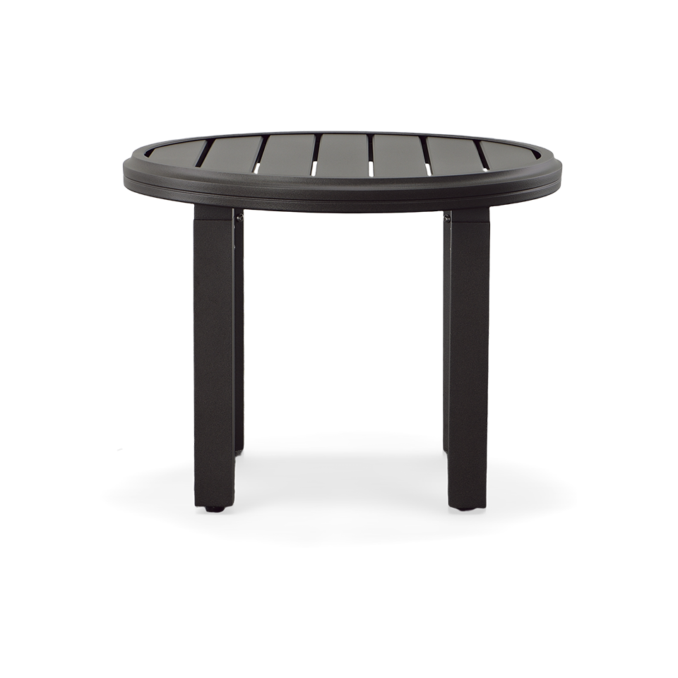 AMICI ROUND SIDE TABLE, GRAPHITE