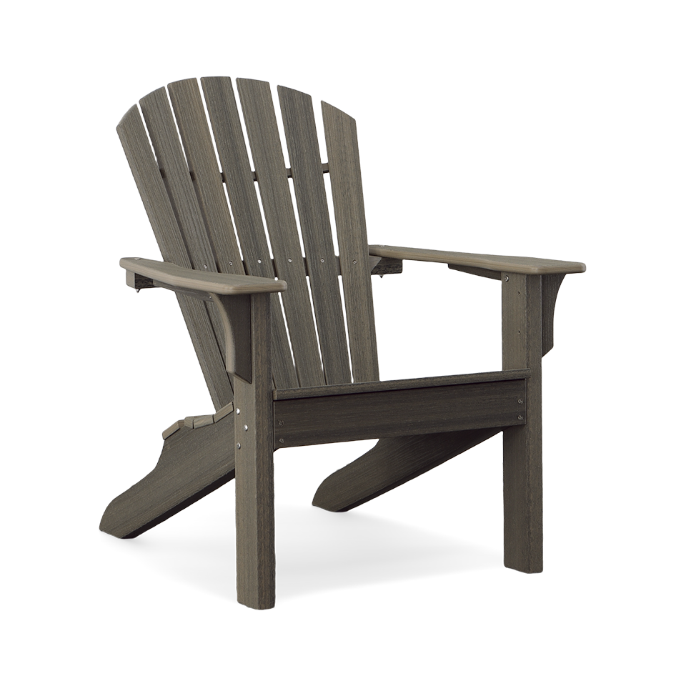 ADIRONDACK SHELLBACK CHAIR, HEATHERED SMOKE