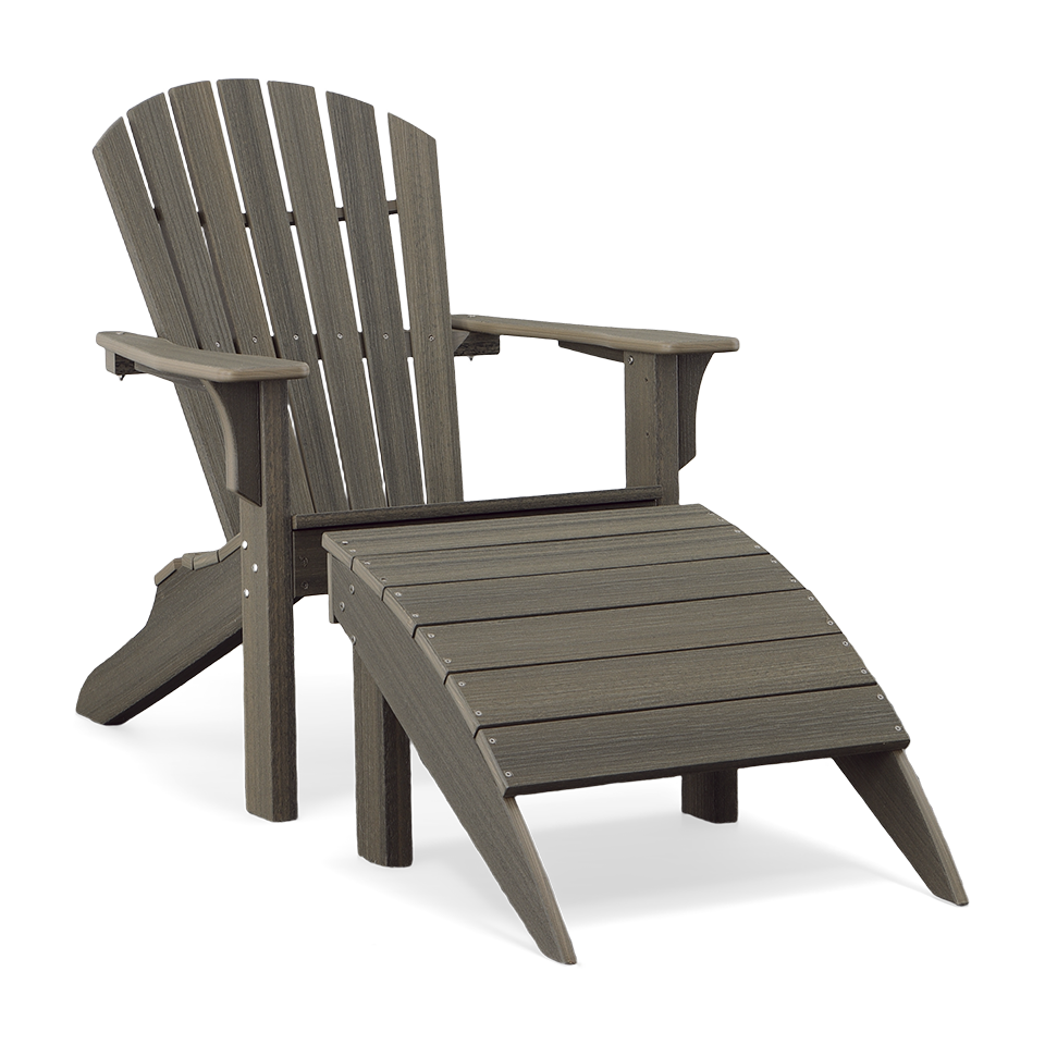 ADIRONDACK SHELLBACK CHAIR, HEATHERED SMOKE