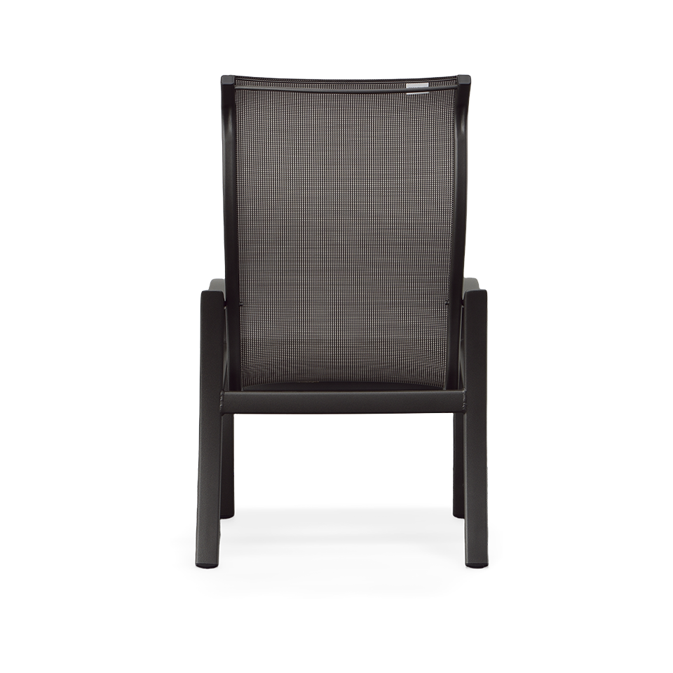 SHORELINE SLING HIGH BACK DINING CHAIR, GRAPHITE