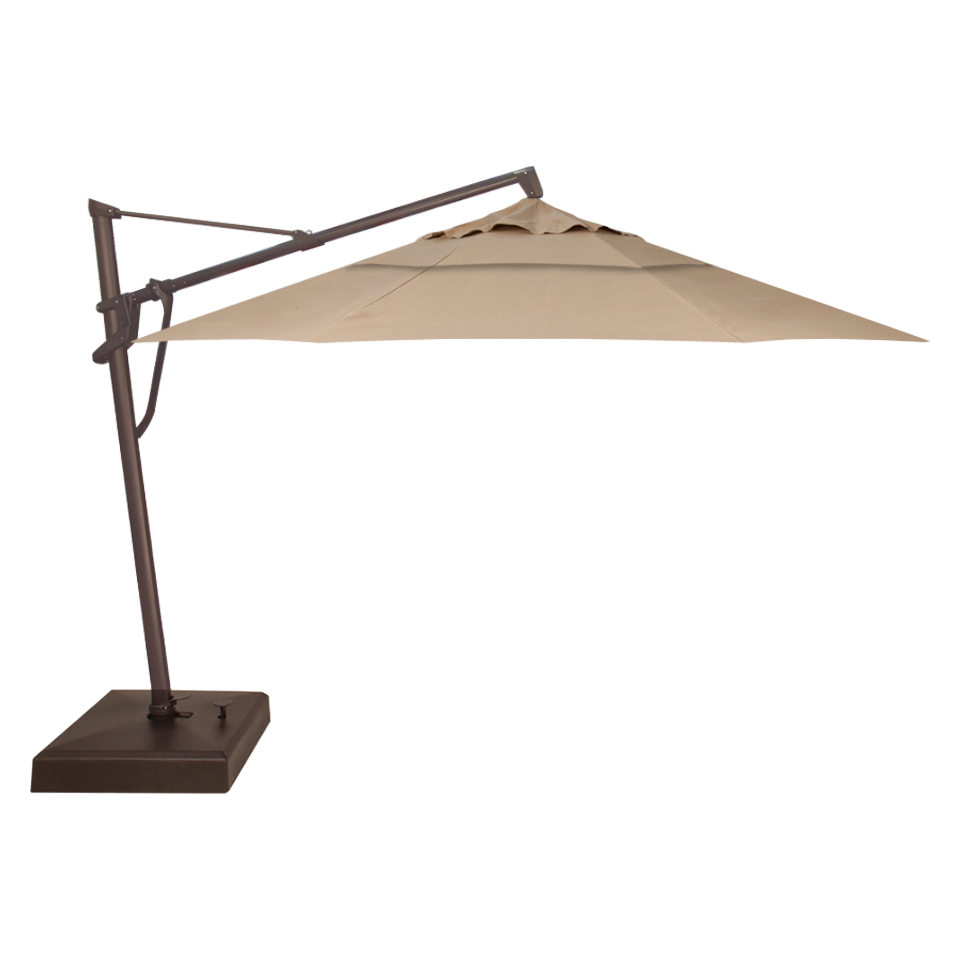 Treasure Garden AKZ PLUS 11' Cantilever Umbrella with Bronze Frame and Sand Fabric