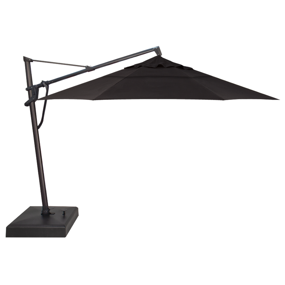 11' OCTAGON CANTILEVER UMBRELLA, BLACK