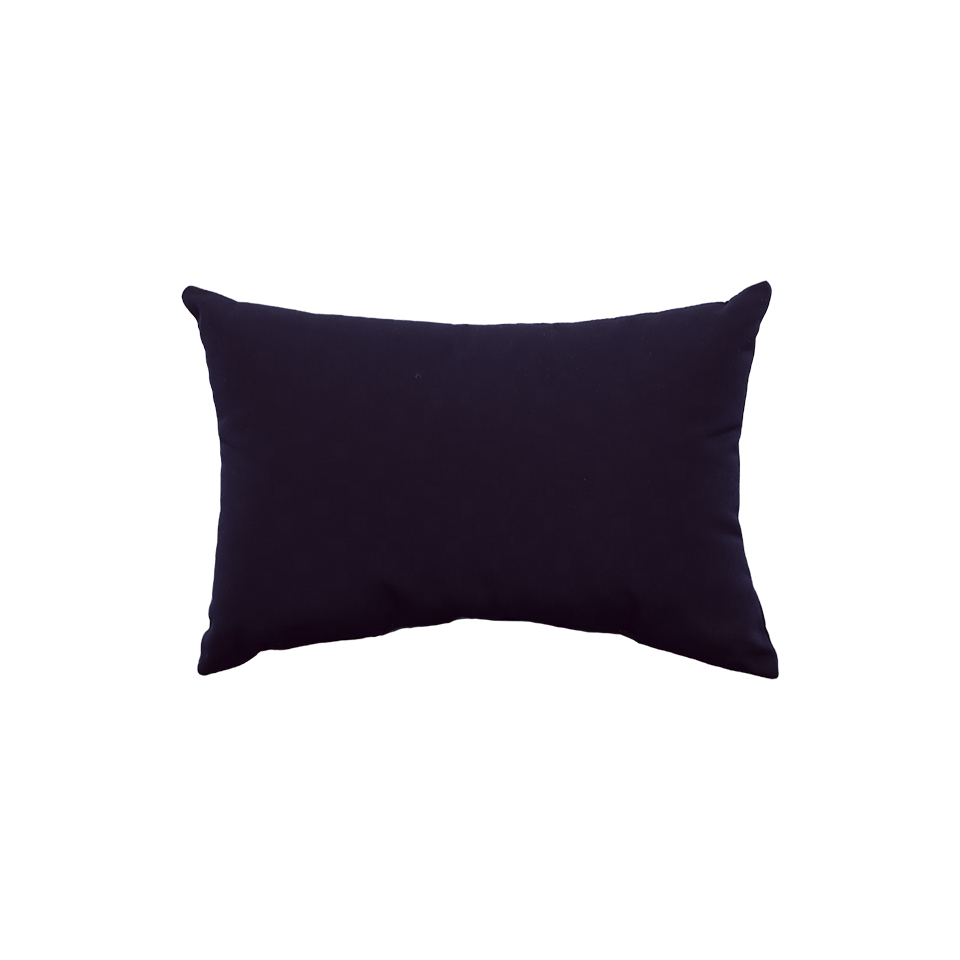 CANVAS NAVY LUMBAR PILLOW