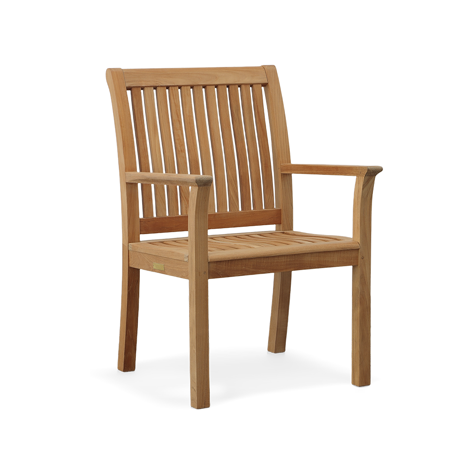 CHELSEA TEAK DINING ARM CHAIR