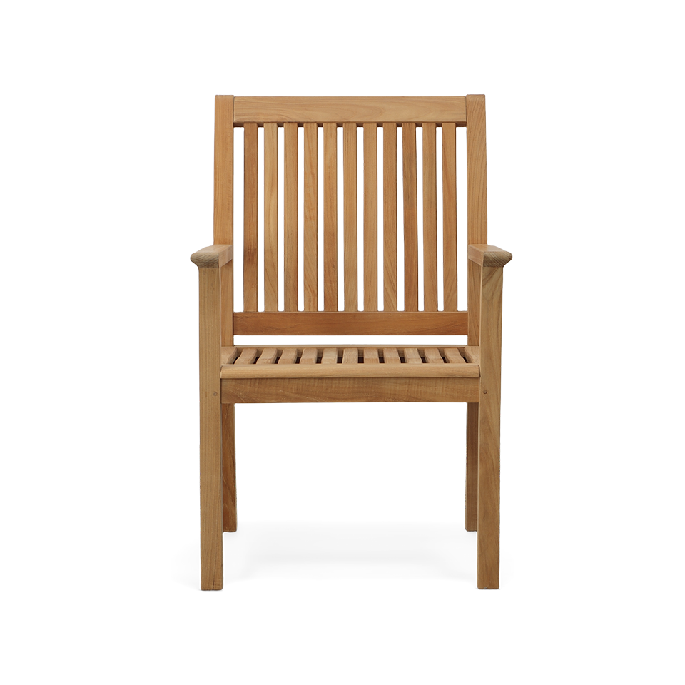 CHELSEA TEAK DINING ARM CHAIR