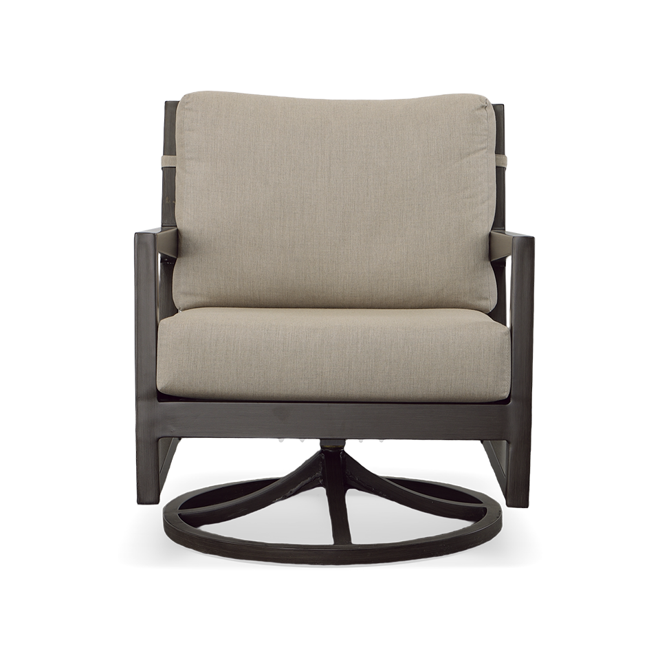 LUCIA SWIVEL LOUNGE CHAIR, ASH GREY