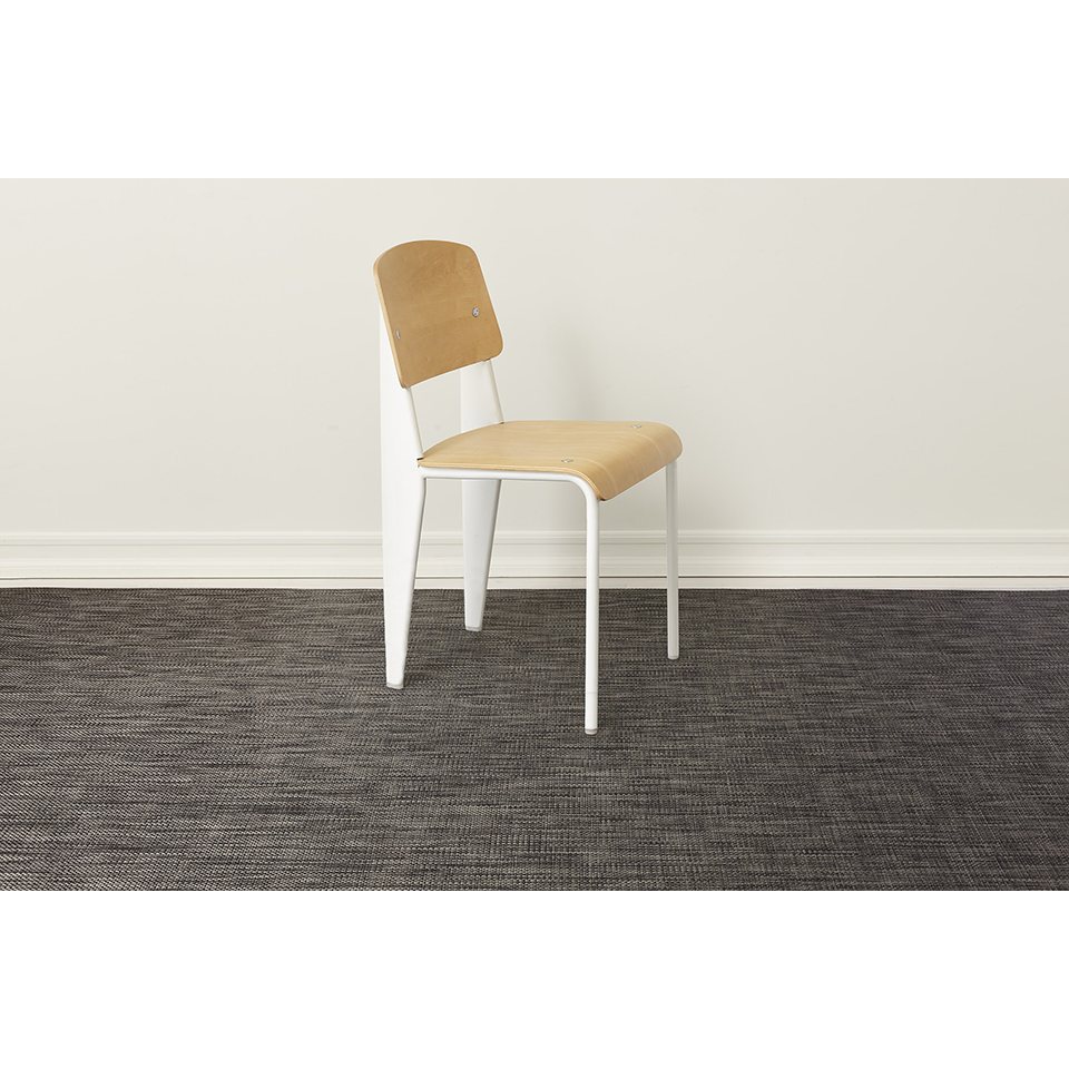 BASKETWEAVE 8' x 10' RUG, CARBON