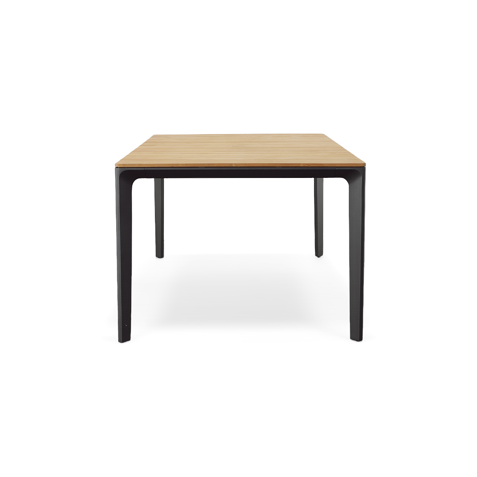 CARVER 67" RECTANGULAR DINING TABLE, TEAK TOP