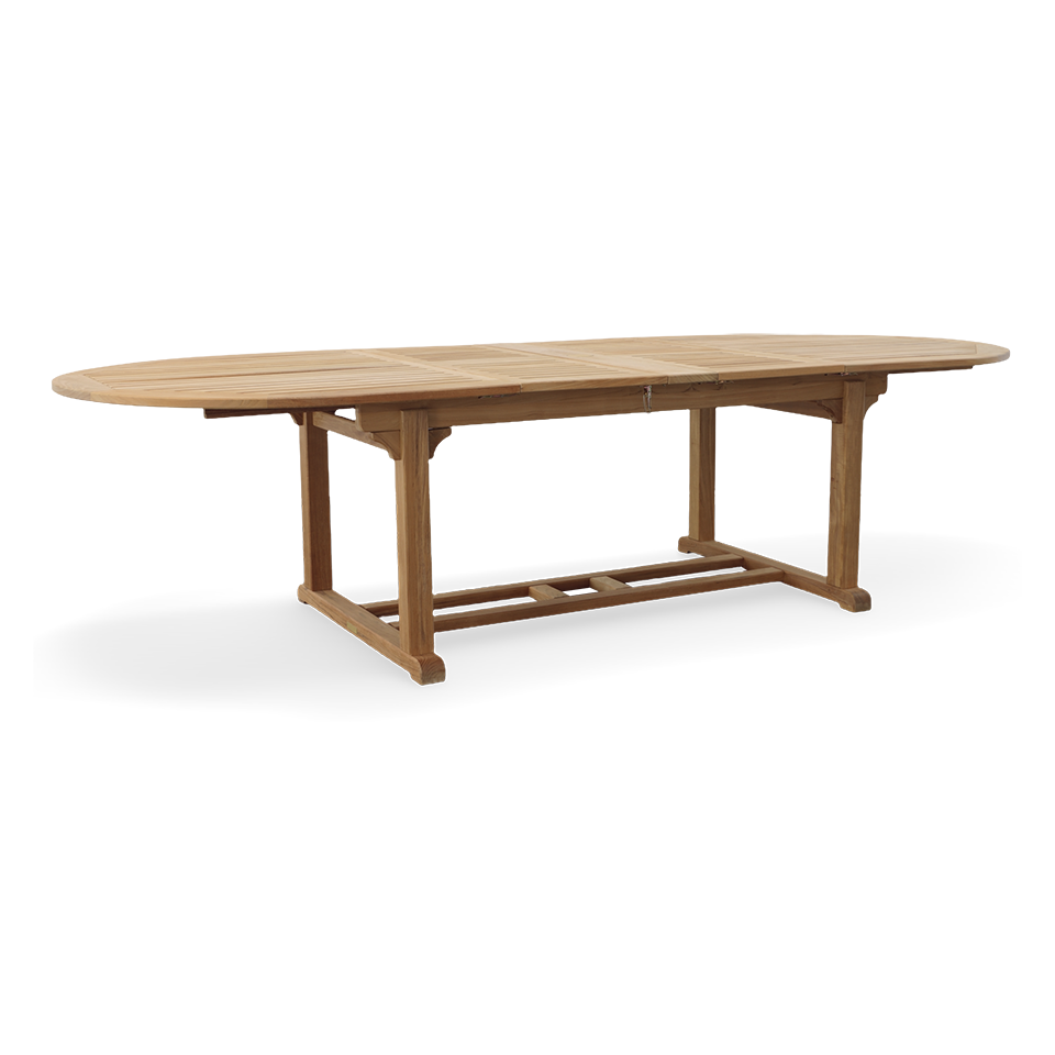 ESSEX 114" OVAL EXTENSION DINING TABLE