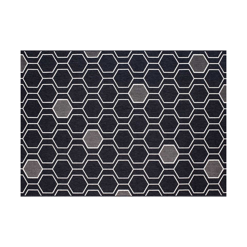 GEO BLACK 5' x 7' RUG