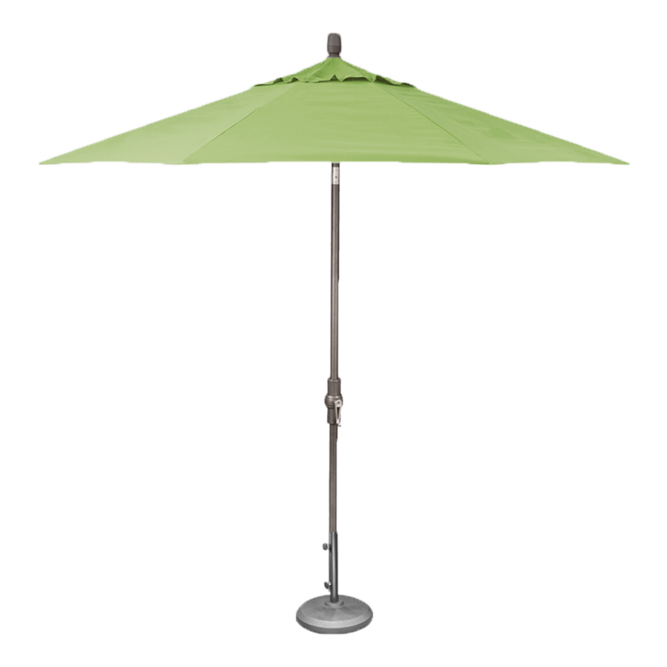 kiwi green patio umbrella AreShark 8'x10' 2 Tiers Rectangular The aluminum center pole and ribs provide a lightweight yet durable structure that supports the fabric canopy 9' MARKET UMBRELLA, KIWI