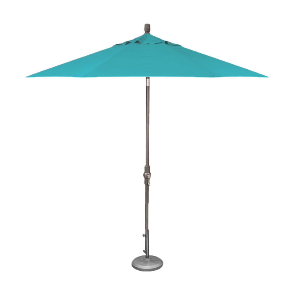 9 foot patio umbrella with base 9' Market Umbrella, Aqua