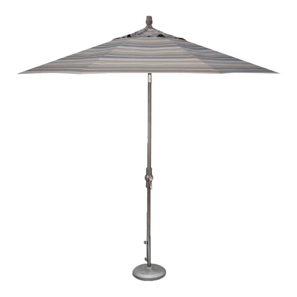 9' MARKET UMBRELLA, MILANO CHAR STRIPE