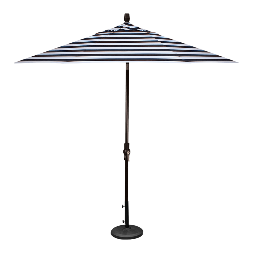 9' MARKET UMBRELLA, KINZIE COAL STRIPE