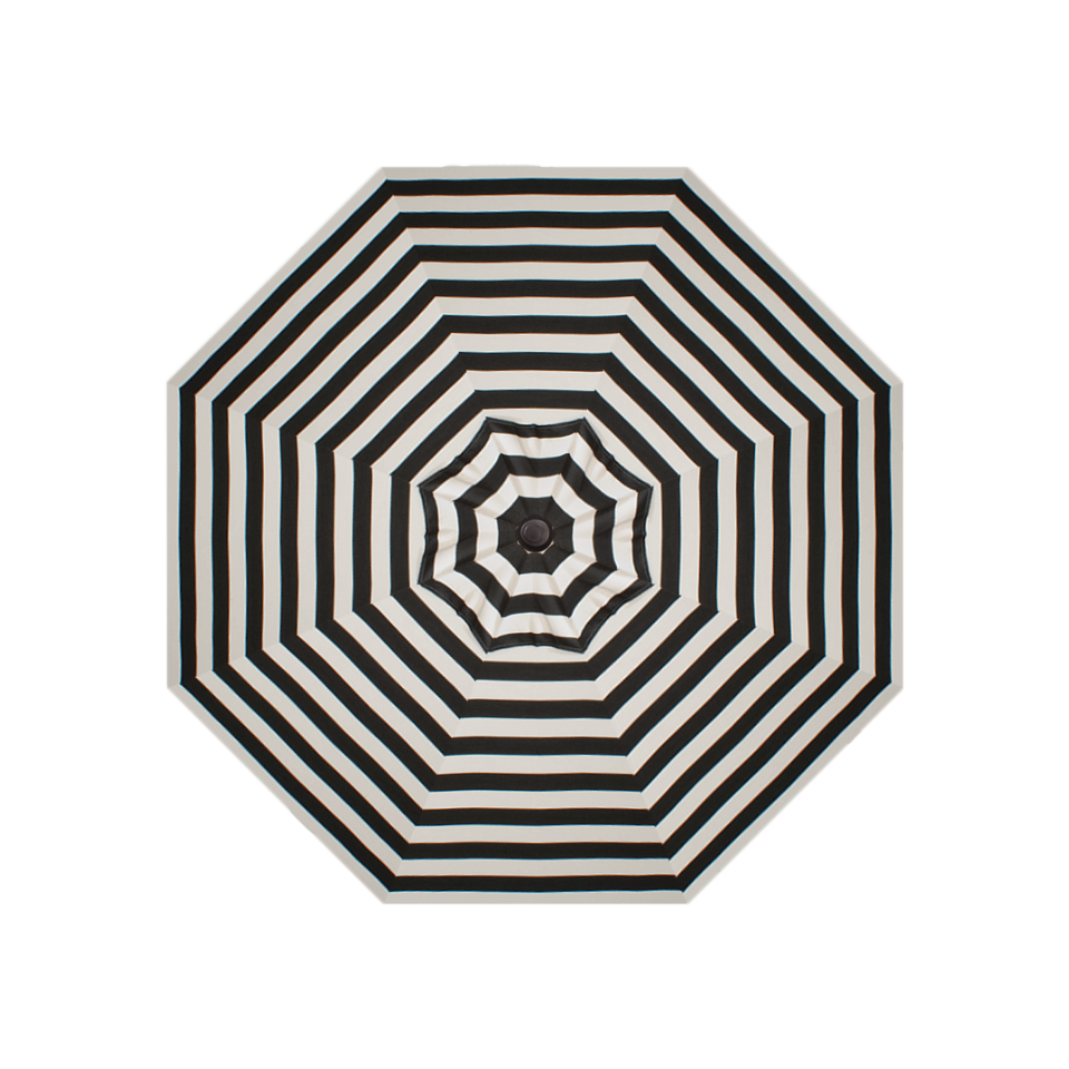 9' MARKET UMBRELLA, KINZIE COAL STRIPE