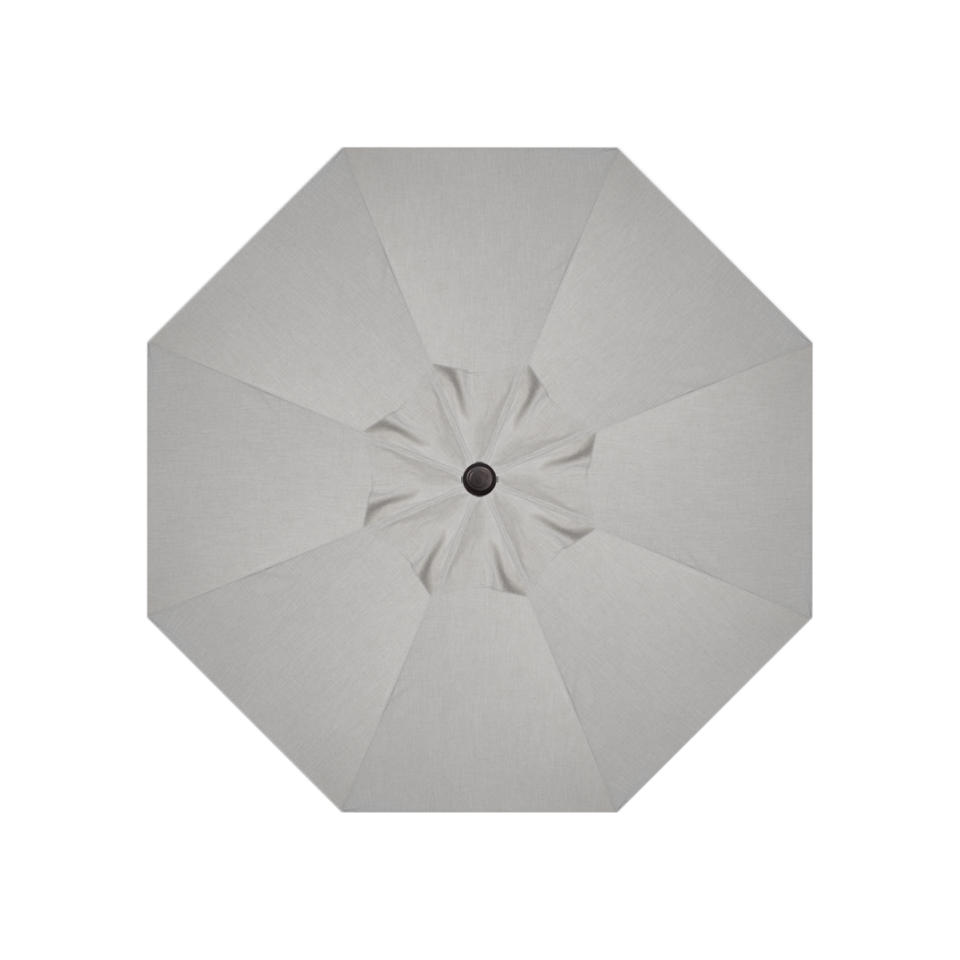 9' STARLUX MARKET UMBRELLA, CAST SILVER