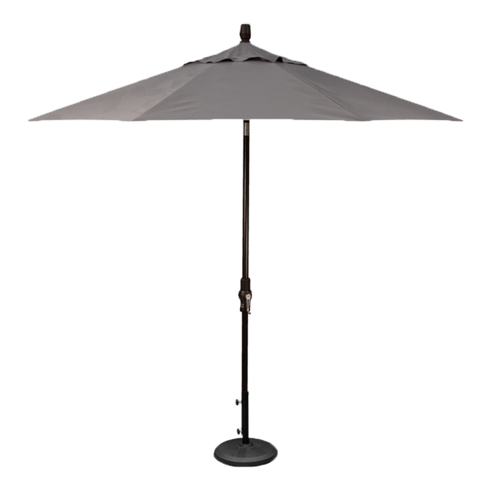 9' STARLUX MARKET UMBRELLA, CANVAS COAL