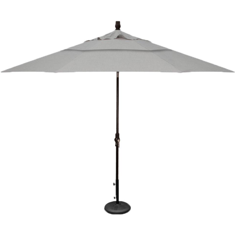 11' MARKET UMBRELLA, CAST SILVER