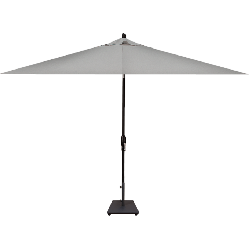 8' x 10' RECTANGLE MARKET UMBRELLA, CAST SILVER