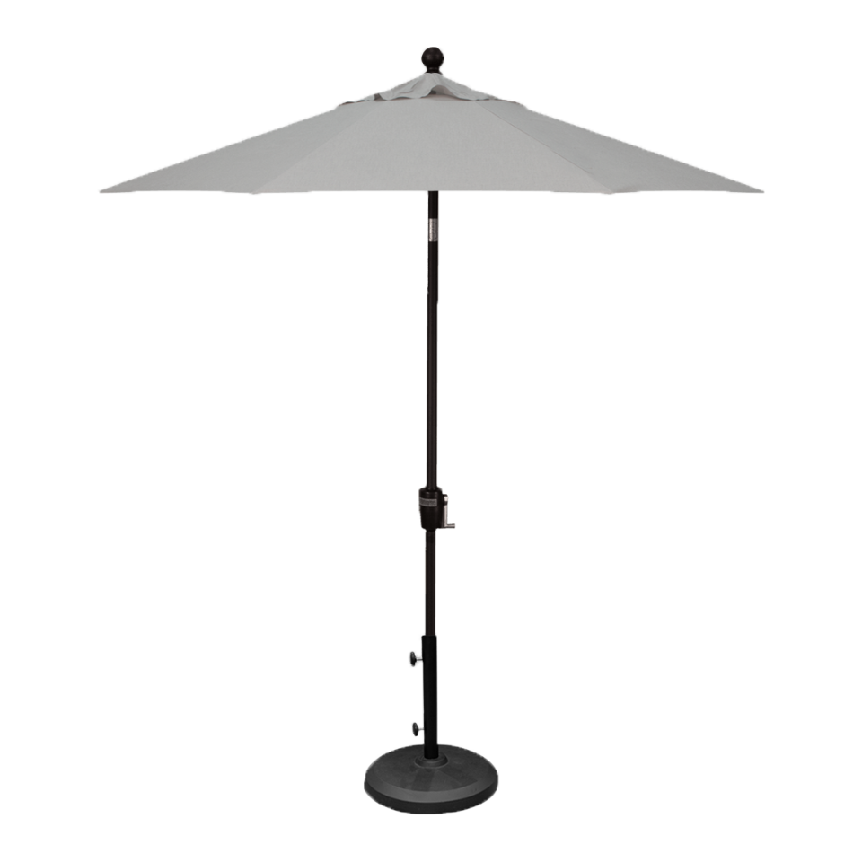 b&q patio umbrella 7.5' Market Umbrella, Cast Silver