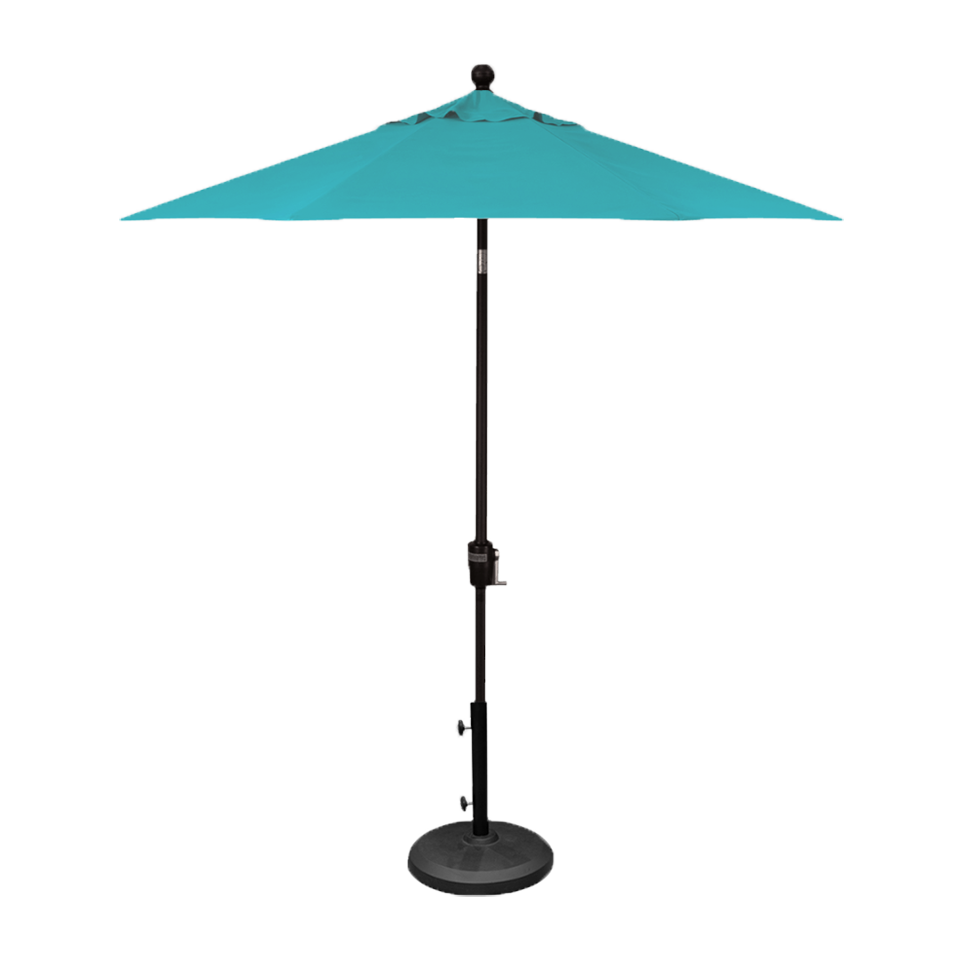 light blue patio umbrella 7.5' Market Umbrella, Aqua