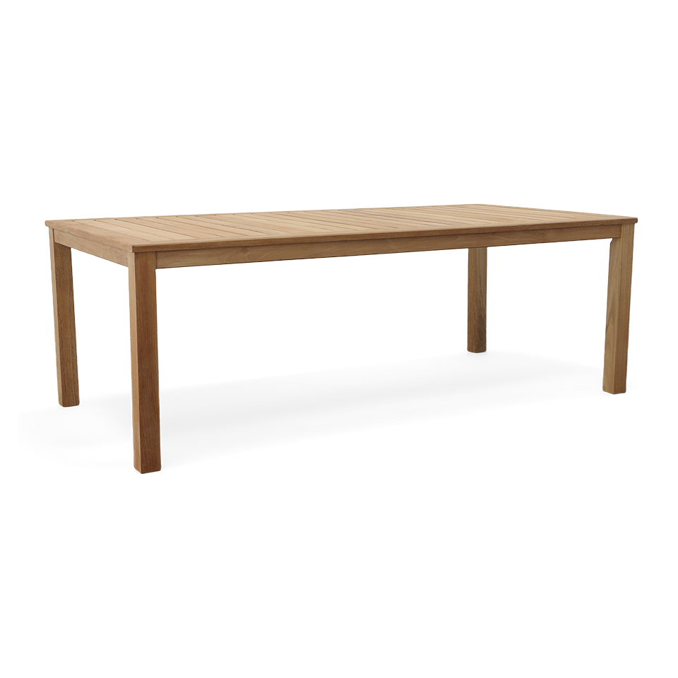 WAINSCOTT 85" TEAK DINING TABLE