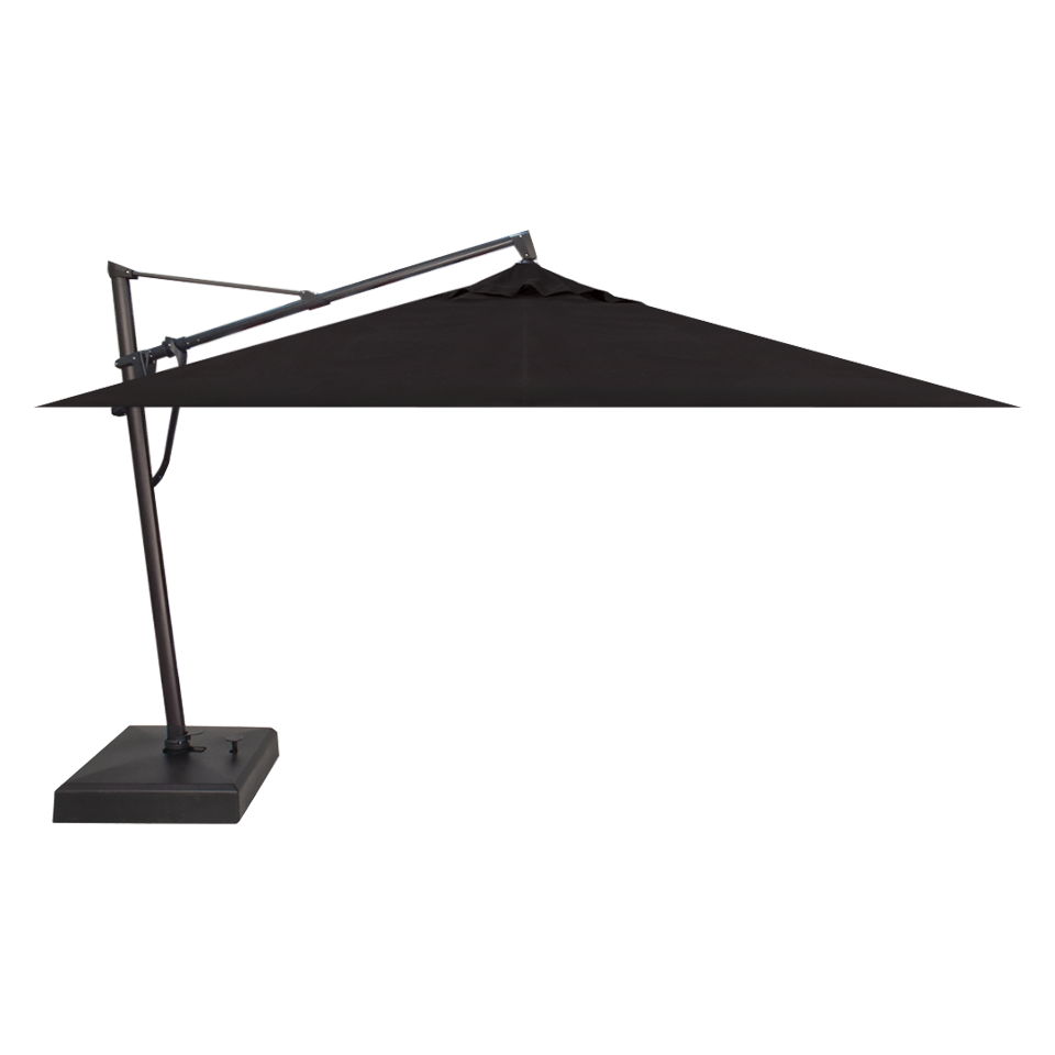 10' x 13' Rectangle Cantilever Umbrella, Black 10' x 13' Rectangle Cantilever Umbrella, Black