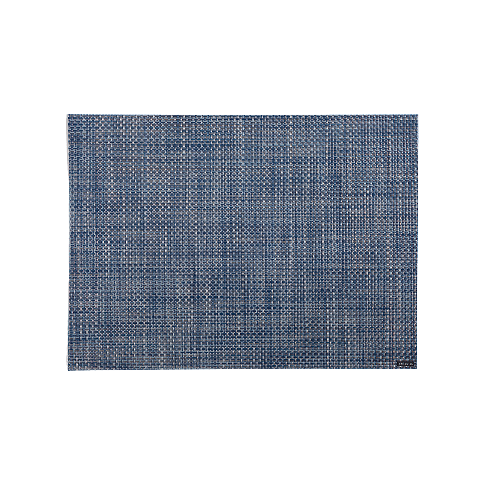 BASKETWEAVE RECTANGLE PLACEMAT, DENIM