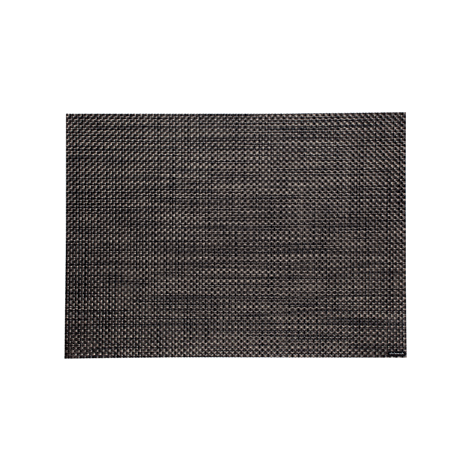 BASKETWEAVE RECTANGLE PLACEMAT, CARBON