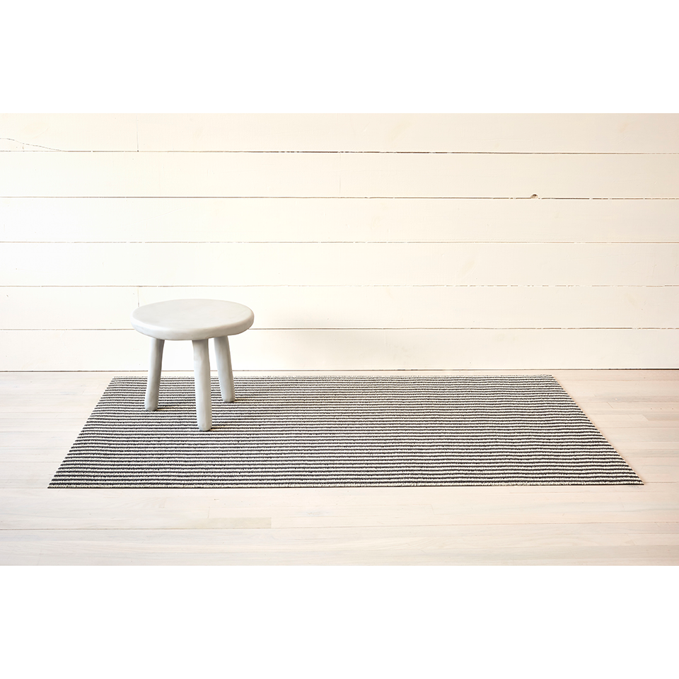 BRETON STRIPE SHAG UTILITY MAT, GRAVEL