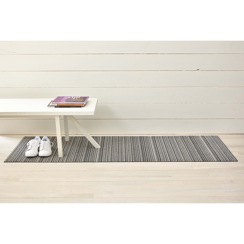 SKINNY STRIPE SHAG RUNNER, SHADOW