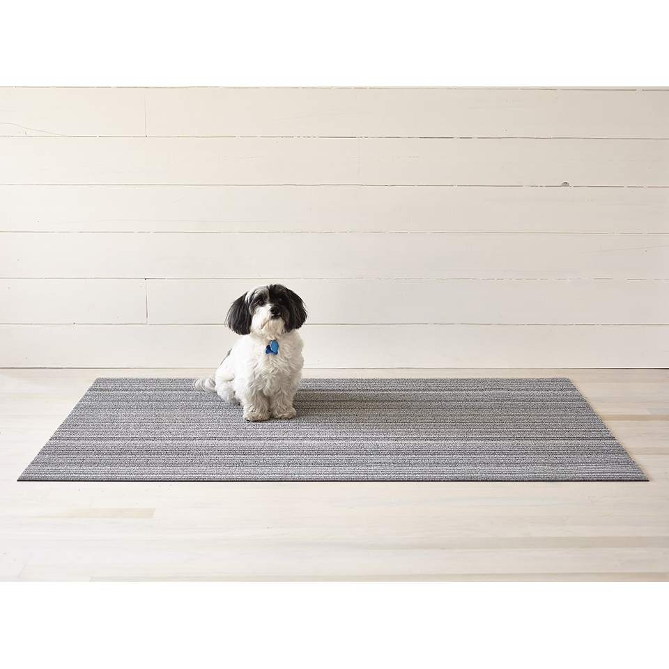 SKINNY STRIPE SHAG MAT, SHADOW