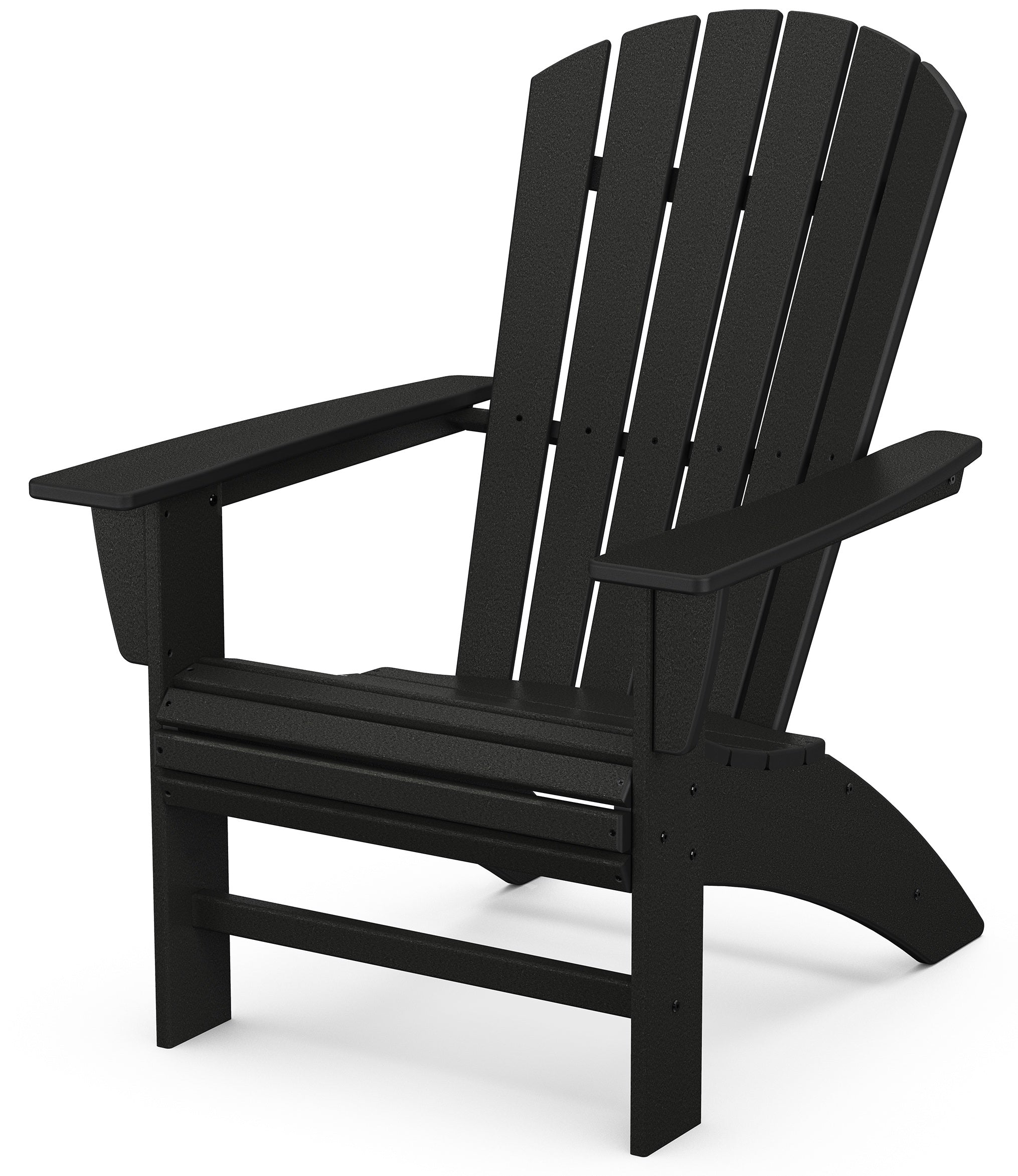 NAUTICAL CURVEBACK ADIRONDACK CHAIR, BLACK